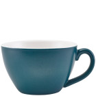 GenWare Porcelain Matt Teal Bowl Shaped Cup 340ml/12oz (Pack of 6)