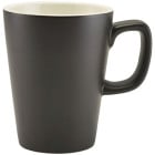 Genware Porcelain Latte Mug 34cl Matt Black