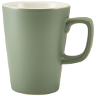 Genware Porcelain Sage Latte Mug 340ml/12oz (Pack of 6)