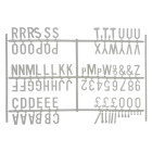 White Letter Set 3/4 Inch (540 characters)