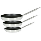 Celar 3 Piece Induction Aluminium Granite Non Stick Frying Pan Set