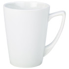 Genware Porcelain Angled Handled Mug 35cl