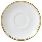 William Edwards Burnished Gold Classic Espresso Saucer 12cm/4.7" (Pack of 12)
