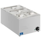 Hurricane Electric Bain Marie Wet Heat With Pans 2x GN 1/3 + 2x GN 1/6 