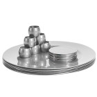 Metallic Dining Table Bundle Silver (Pack of 18)