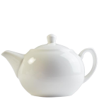 Orion White Ball Shaped Teapot 450ml/15.75oz