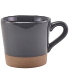 GenWare Kava Dark Grey Stoneware Coffee Cup 340ml/12oz (Pack of 6)