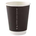 Recyclable Paper Cup Double Walled Black 355ml/12oz (Pack of 500)