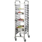 Gastronorm Tray Pan Racking Trolley GN 1/1 16 Shelves