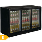 Polar Back Bar Bottle Cooler Beer Fridge Triple Door Sliding 330 Litre