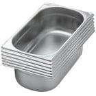 GN 1/3 Stainless Steel Gastronorm 65mm Pack of 6