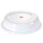 Polypropylene Plate Cover with Opening 23.5cm Natural 