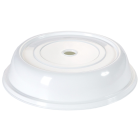 Polypropylene Plate Cover with Opening 23cm Natural 
