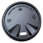 Black Sip Through Lid for 118ml/4oz Cup (Pack of 1000)
