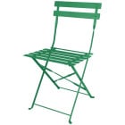 Bolero Perth Forest Green Pavement Steel Folding Chairs (Pack of 2)