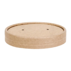 Kraft Soup Pot Lids for 455ml/16oz Pots (Pack of 500)