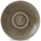 Churchill Stonecast Patina Antique Taupe Cappuccino Saucer 6.25 Ich (Pack of 12)