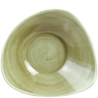 Churchill PABGTRB91 Stonecast Patina Burnished Green Triangle Bowl 23.5cm