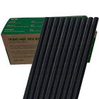 Agave Fibre Compostable Plant Based Drinking Straws Black 7.75 Inch 20cm (Bulk Buy Case of 2,500 Straws)