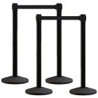 Retractable Belt Barrier Posts with Belt (Pack of 4)