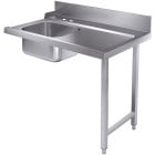 Pass Through Prewash Sink 1200mm Right