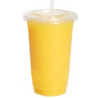 Flat Lid Smoothie Milkshake Cups With Lids 20oz (Pack of 1000)