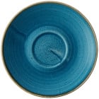 Churchill Stonecast Java Blue Cafe Cappuccino Saucer 15.6cm/6.25" (Pack of 12)