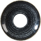 Churchill Studio Prints Homespun Charcoal Black Saucer 11.8cm/4.63" (Pack of 12)