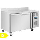 Polar U-Series 2 Door Commercial Counter Freezer with Upstand 282 Litre