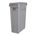 Rubbermaid Slim Jim Bin Waste Container Venting Channels 87 Litre Grey