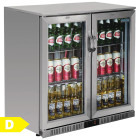 Polar G-Series Back Bar Cooler with Double Hinged Doors Stainless Steel 208 Litre