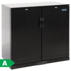 Polar G-Series Back Bar Bottle Cooler Beer Fridge Solid Double Hinged Door 208 Litre