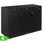 Polar G-Series Back Bar Bottle Cooler Beer Fridge Triple Solid Hinged Door 330 Litre