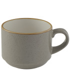Churchill Stonecast Peppercorn Grey Stacking Cup 227ml/8oz (Pack of 12)