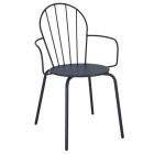 Bolero Adeline Arm Chairs Slate Blue (Pack of 4)