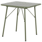 Bolero Amalfi Square Slatted Steel Fold Table Olive Green 700mm