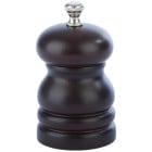 Brown Rubber Wood Salt Mill 3"