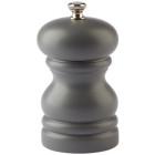 Grey Rubber Wood Salt Mill 3"