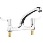 Vogue Twin Mixer Lever Tap Deck Mounted
