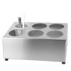 6 Hole Stainless Steel Cutlery Holder