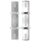 14" Winter Crystal Silver/White Christmas Cracker with Gift (Pack of 25)