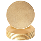 Metallic Drinks Coaster 10cm Gold (Pack of 6)