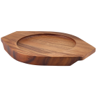 Genware Acacia Wood Trivet for C183 - Side