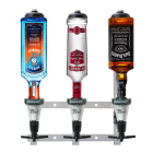 Optic Bracket - 3 Bottle Wall Rack for 70cl/1 Litre Bottles With 3x 25ml Bar Measures