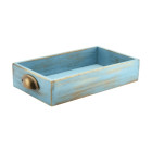 Acacia Wood Display Drawers GN 1/3 Blue Wash