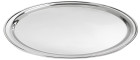 Round Stainless Steel Bar Drinks Serving Tray Large 40cm