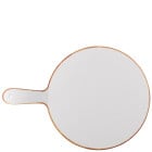Churchill Alchemy Stonecast Melamine Barley White Round Handled Paddle 32cm/12.5" (Pack of 4)