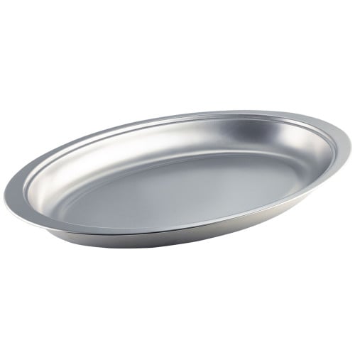 Oval Stainless Steel Vegetable Dish 23 x 16cm/9 x 6.5