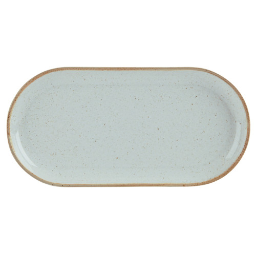 Seasons Stone Narrow Oval Plate 32 x 20cm / 12 1/2