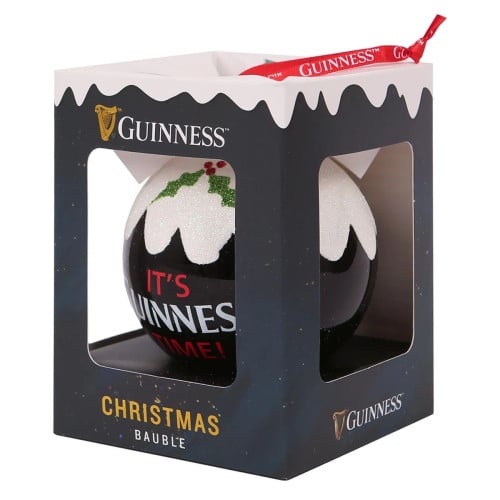 Guinness Toucan Christmas Bauble 8cm Black & Red